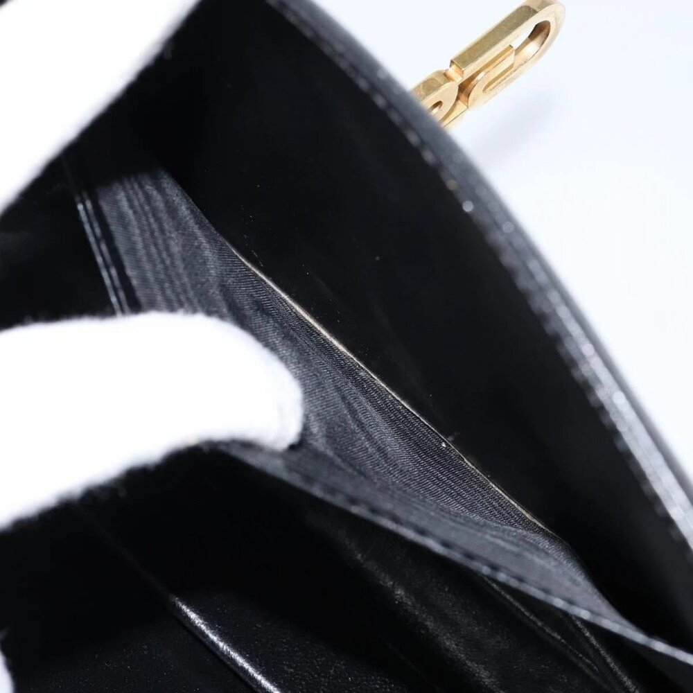 GUCCI Shoulder Bag Leather Black Gold Auth ep11506 - Picture 13 of 16
